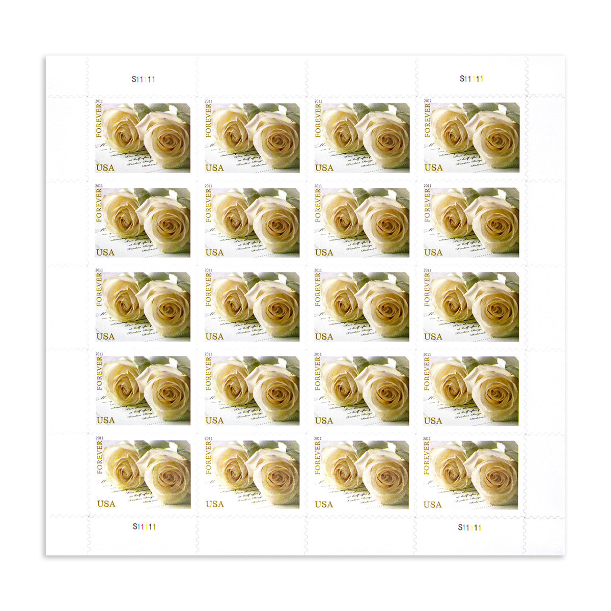 2011 Wedding Roses Commemorative Forever First Class Postage Stamps Foreverstamp