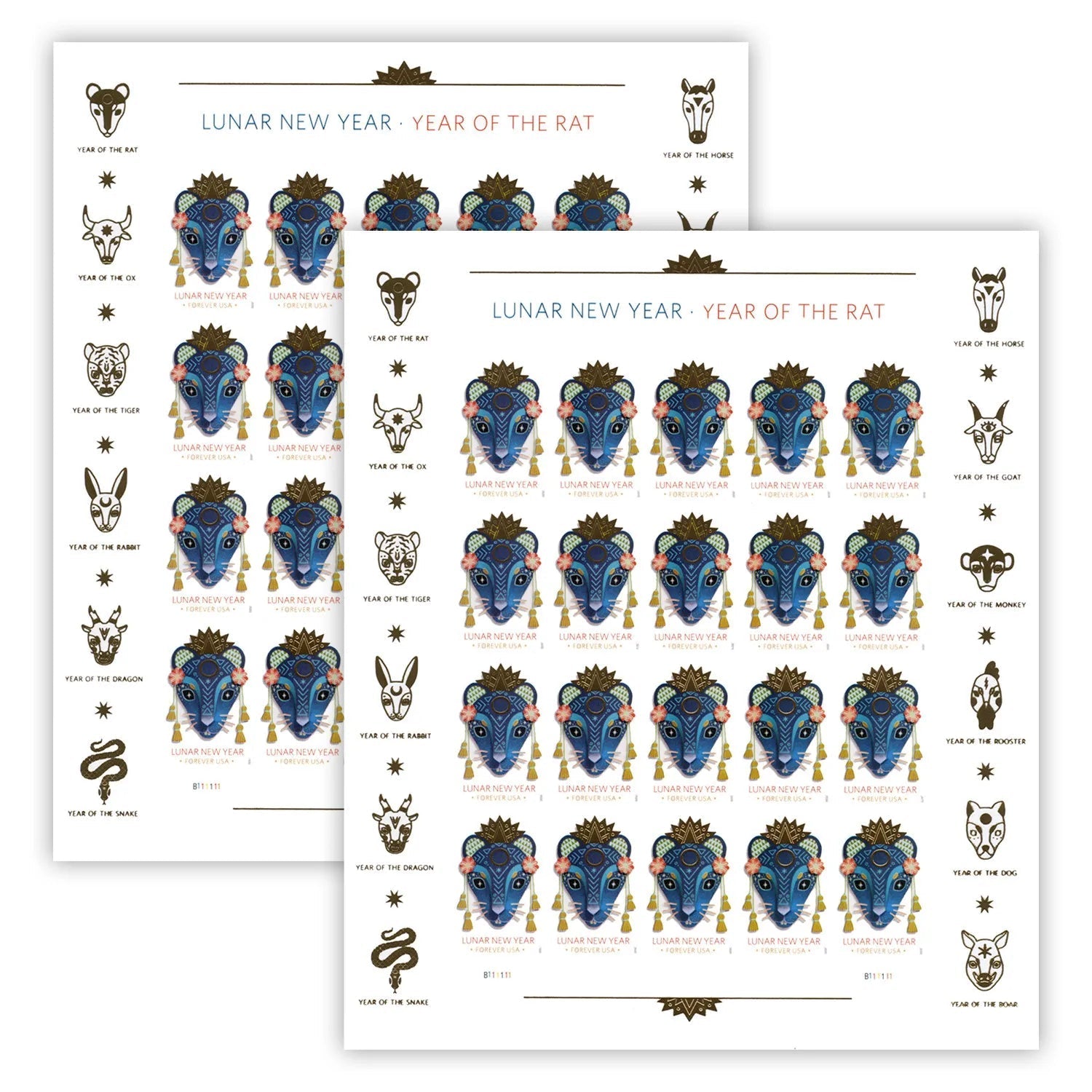 2020 Year of the Rat Stamp Celebrates Lunar New Year Forever First Class Postage Stamps Foreverstamp