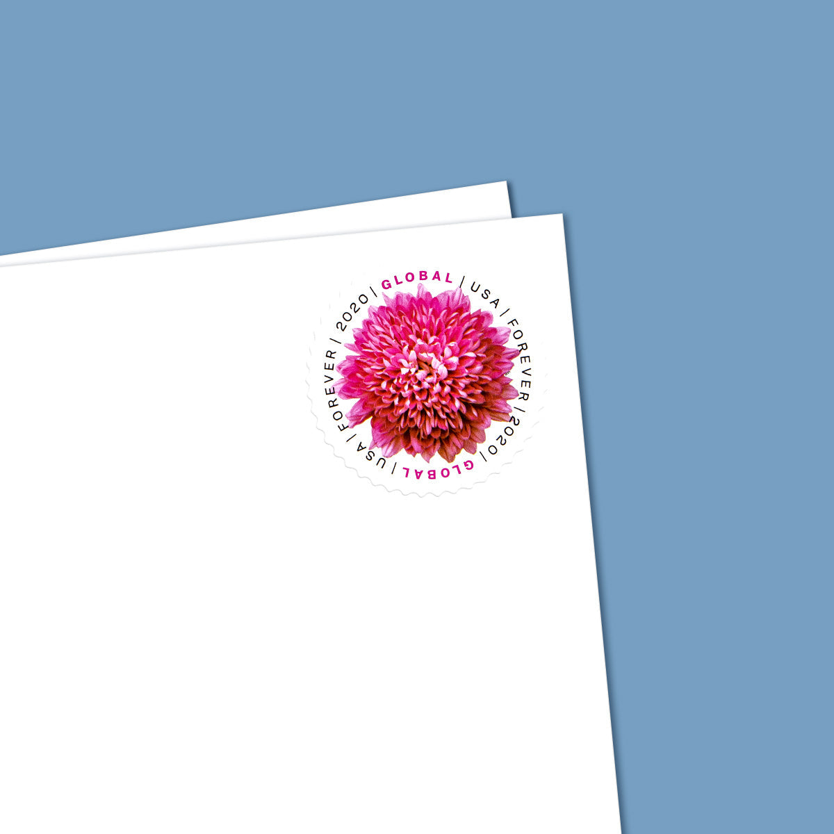 2020 Global Chrysanthemum International  First Class Forever US Postage Stamps Foreverstamp