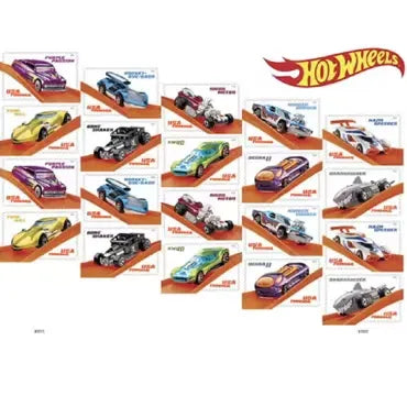 2018 Hot Wheels Cars Forever First Class Postage Stamps Foreverstamp