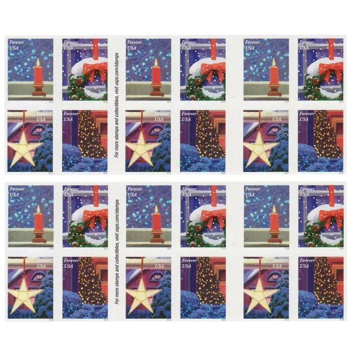 2016 Holiday Windows Forever First Class Postage Stamps Foreverstamp