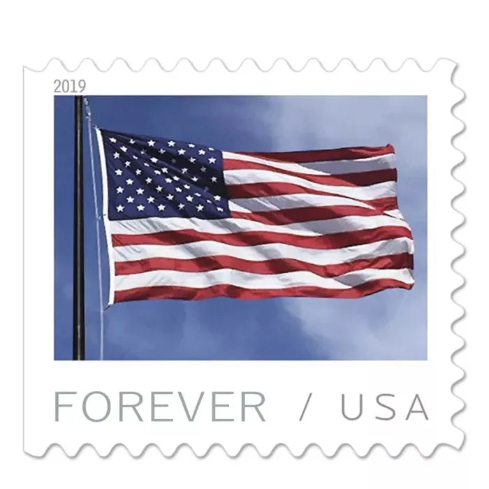 2019 U.S. Flag  Forever First Class Postage Stamps Foreverstamp