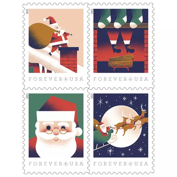 2021 A Visit from St Nick  Forever First Class Postage Stamps Foreverstamp