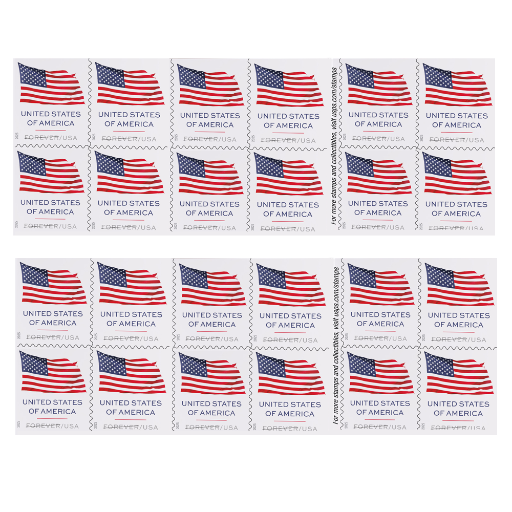 2025 U.S. Flags Forever First Class Postage Stamps Stamp Online Club