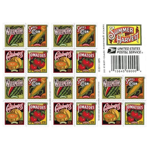 2015 Summer Harvest Forever First Class Postage Stamps Foreverstamp