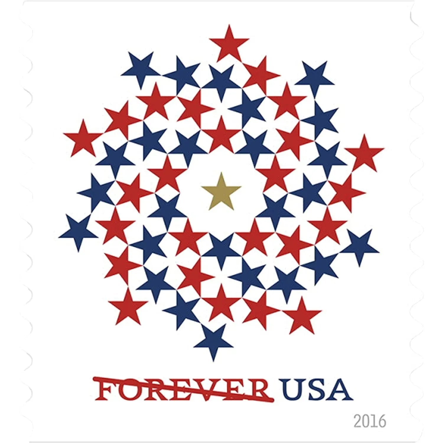 2016 Patriotic Spiral Forever First Class Postage Stamps Foreverstamp
