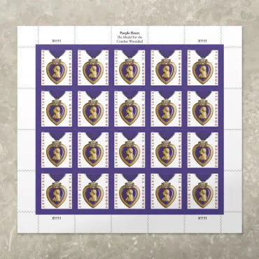 2019 Purple Heart Medal Forever First Class Postage Stamps Foreverstamp
