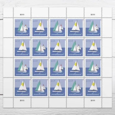 2023 Sailboats Postcard Forever First Class Postage Stamps (For Postcard Only) Foreverstamp