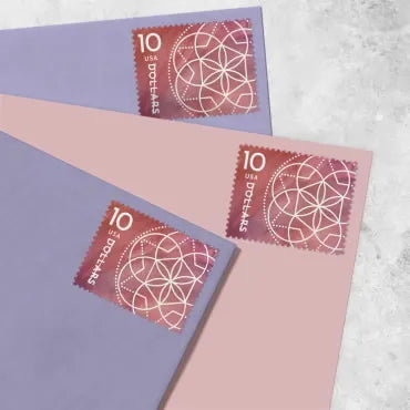 2023 $10 Floral Geometry Forever First Class Postage Stamp Foreverstamp