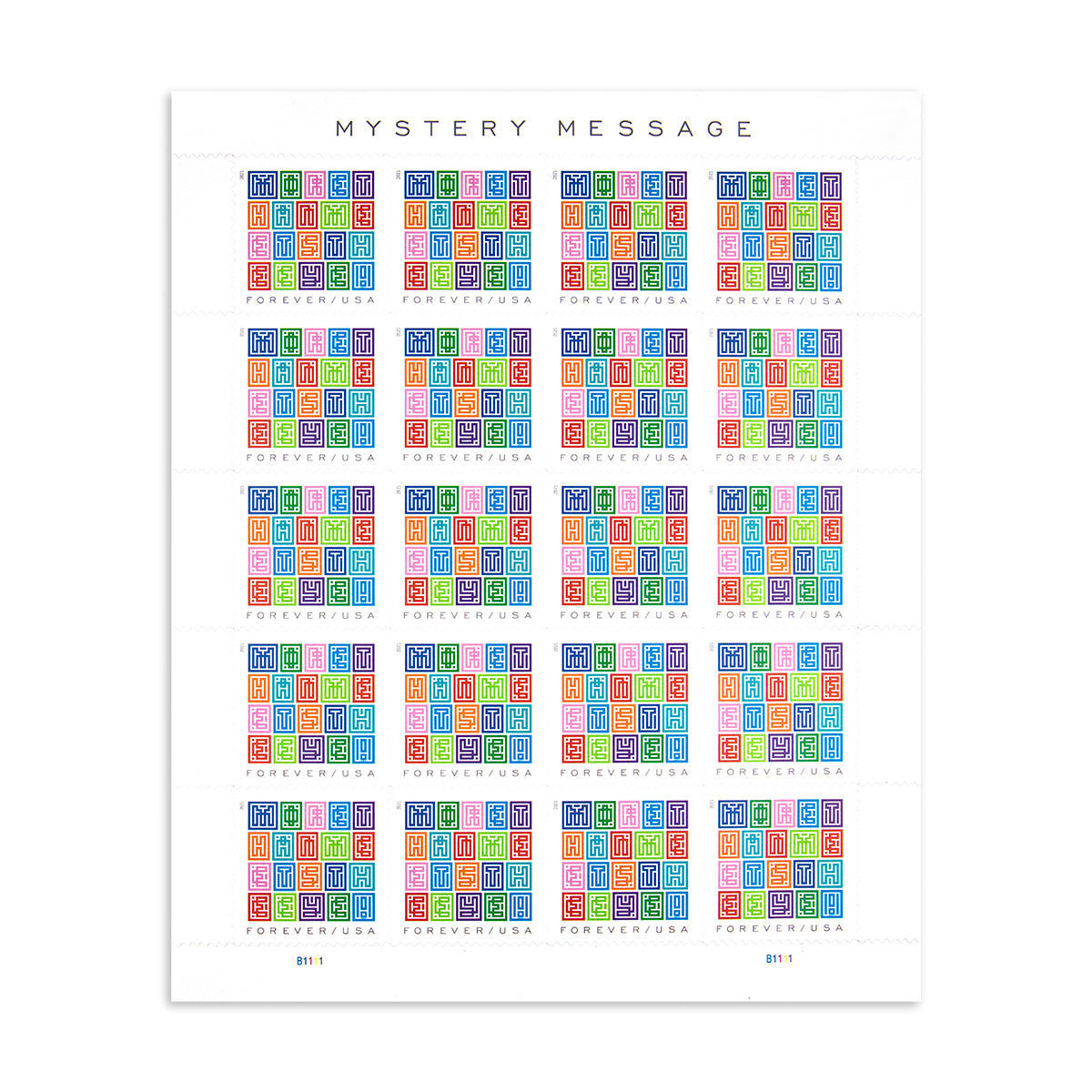 2021 Mystery Message Forever First Class Postage Stamps Foreverstamp