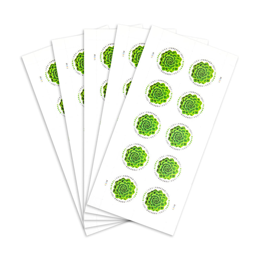 2017 Global Green Succulent  Forever First Class U.S Postage Stamps Foreverstamp