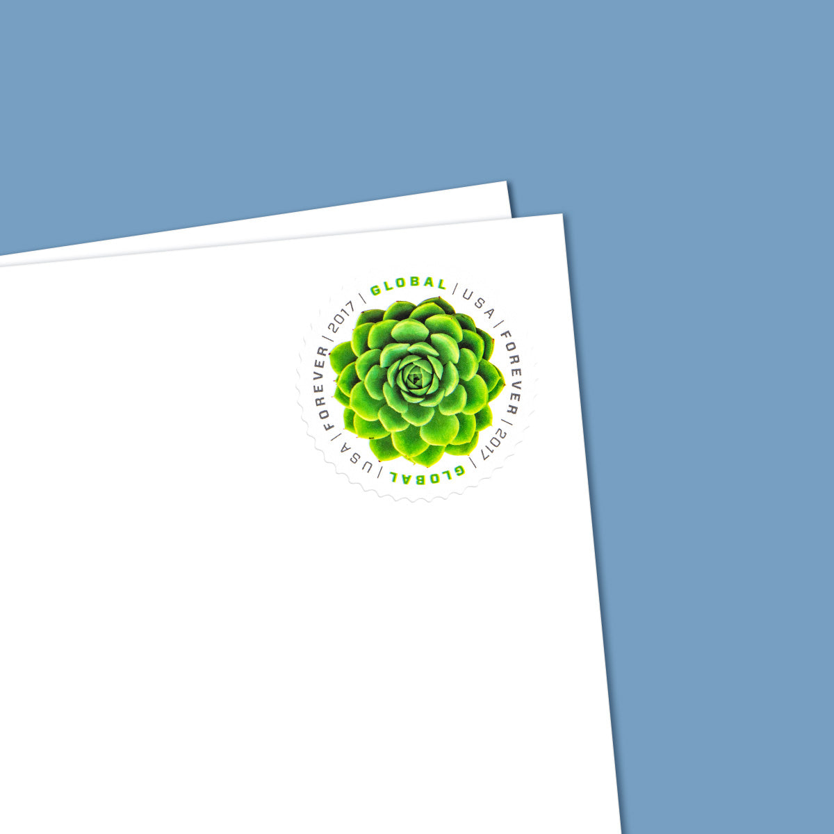 2017 Global Green Succulent  Forever First Class U.S Postage Stamps Foreverstamp