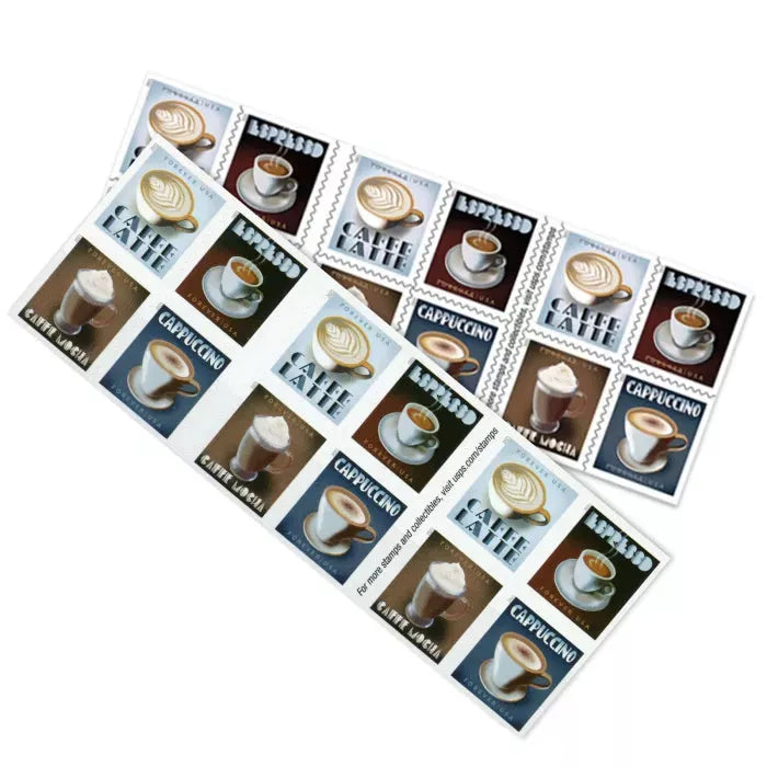 2021 Espresso Drinks Forever First Class Postage Stamps Foreverstamp