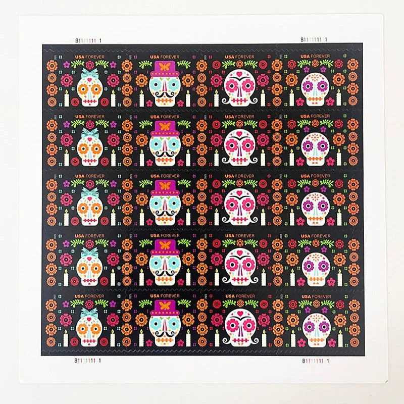 2021 Day of the Dead Forever First Class Postage Stamps Foreverstamp