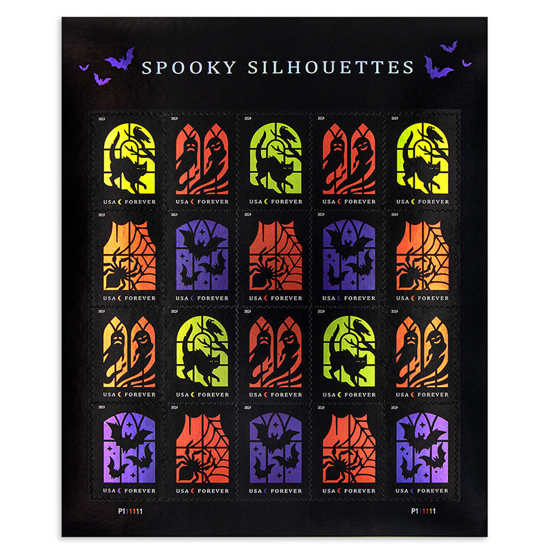 2019 Spooky Silhouettes Forever First Class Postage Stamps Foreverstamp