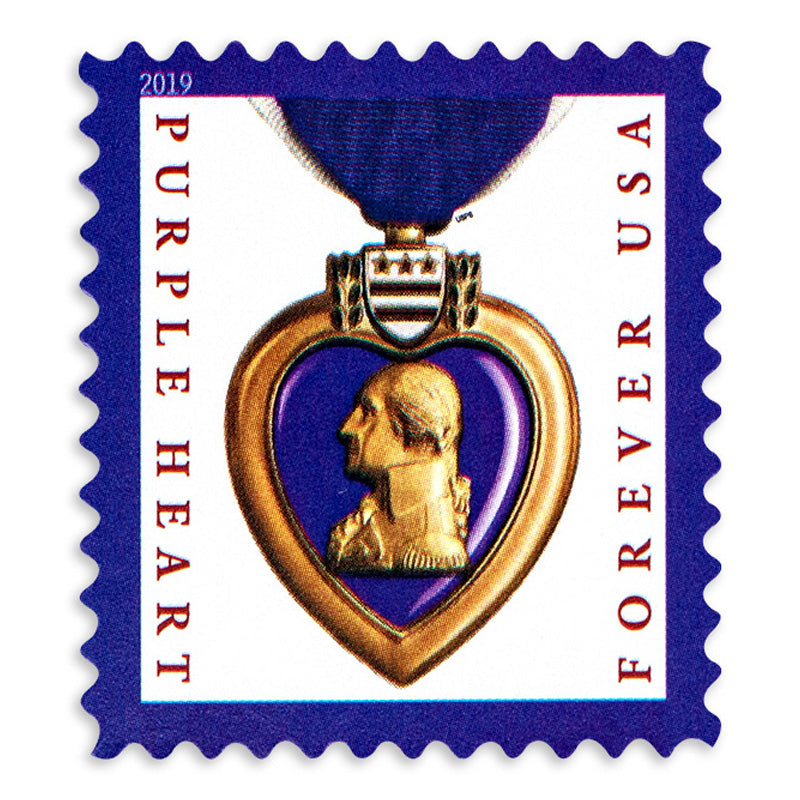 2019 Purple Heart Medal Forever First Class Postage Stamps Foreverstamp