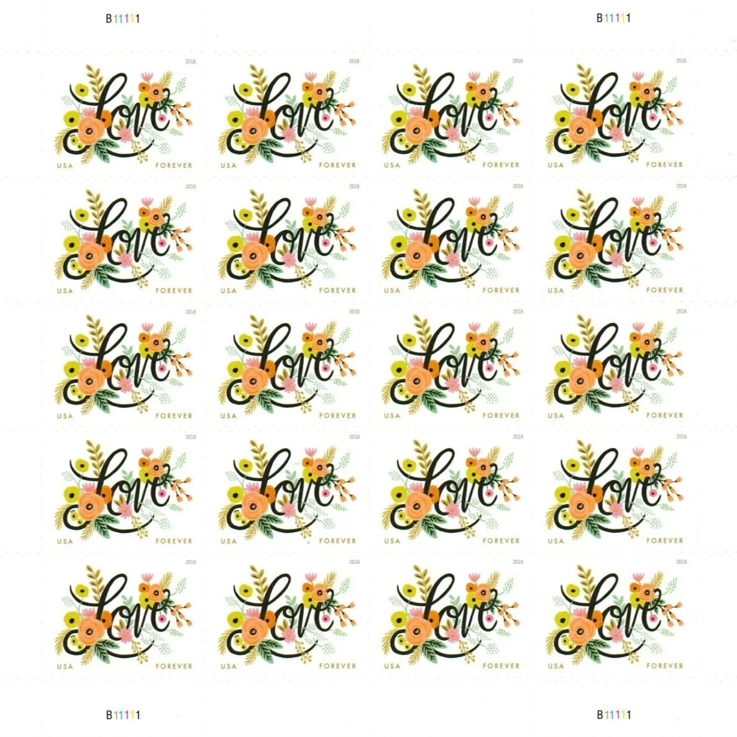 2018 Love Flourishes Forever First Class Postage Stamps Foreverstamp
