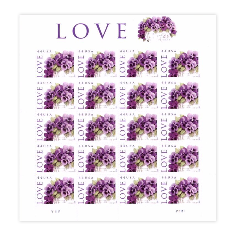 2010 Love-Purple Orchid in Snow Postage  First Class Postage Stamps (Value Stamp Not Forever) Stamp Online Store