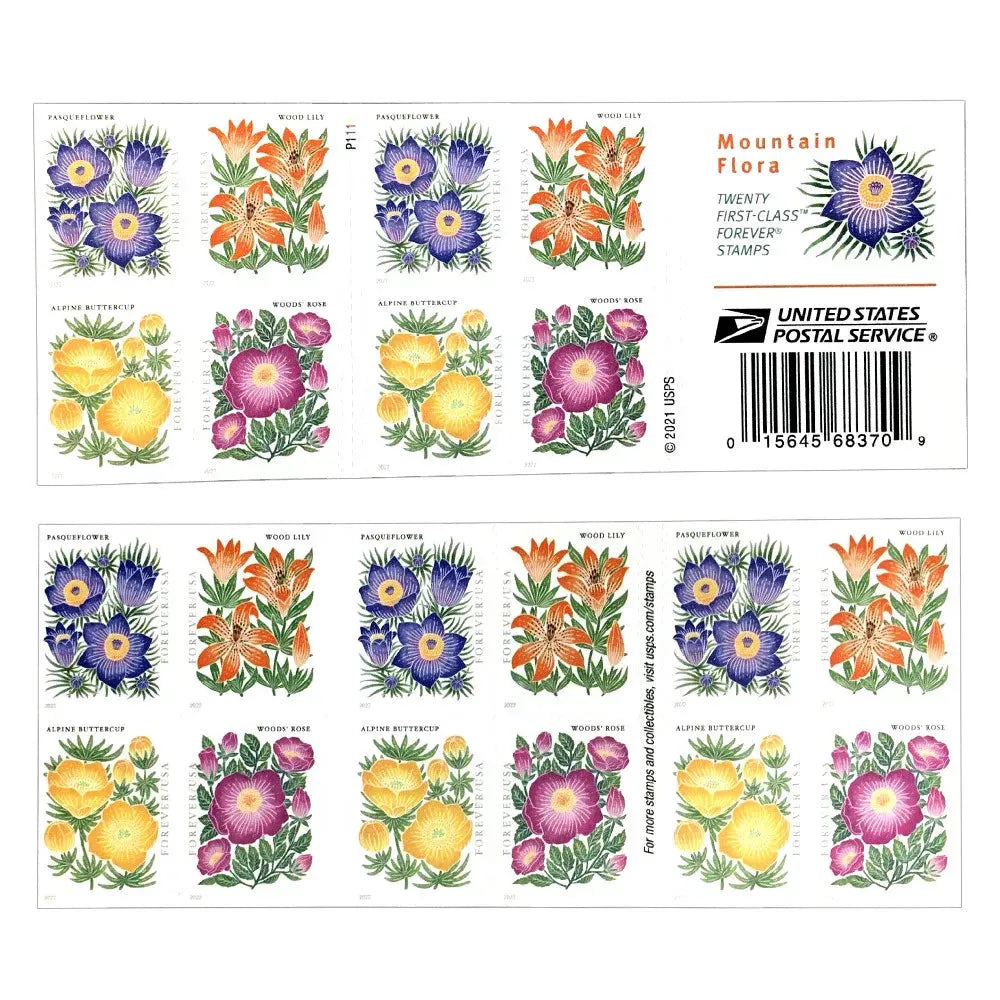 2022 Mountain Flora Forever First Class Postage Stamps Foreverstamp