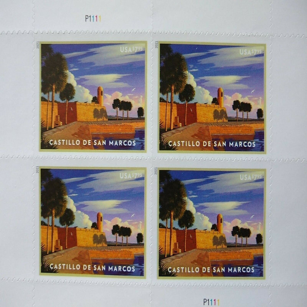 2021 USPS Castillo de San Marcos Priority Mail Postage Stamps lumauv