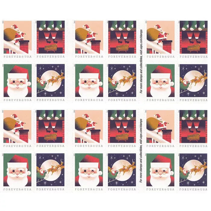 2021 A Visit from St Nick  Forever First Class Postage Stamps Foreverstamp