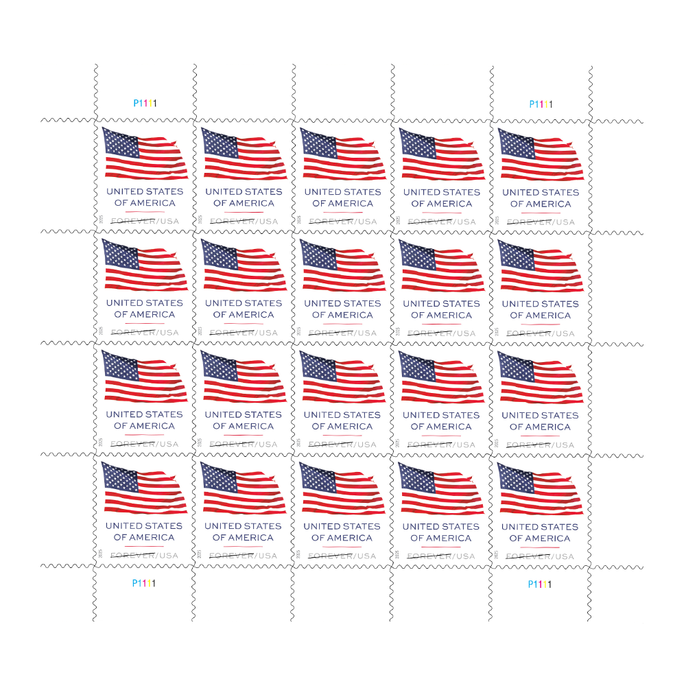 2025 U.S. Flags Forever First Class Postage Stamps Stamp Online Club