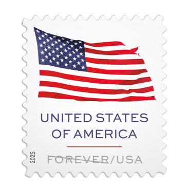 2025 U.S. Flags Forever First Class Postage Stamps Stamp Online Club