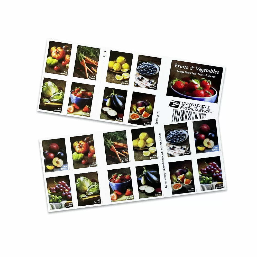 2020 Fruit of Vegetables Forever First Class Postage Stamps Foreverstamp