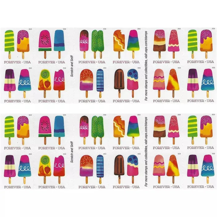 2018 Frozen Treats Forever First Class Postage Stamps Foreverstamp