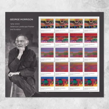 2022 Paintings by George Morrison Forever First Class Postage Stamps Foreverstamp