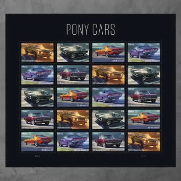2022 Pony Cars Forever First Class Postage Stamps Foreverstamp
