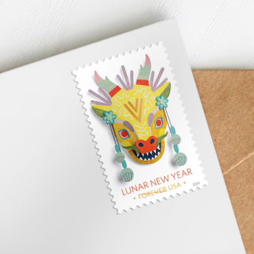 2024 Lunar New Year ? Year of the Dragon Forever First Class Postage Stamps Stamp Online Club