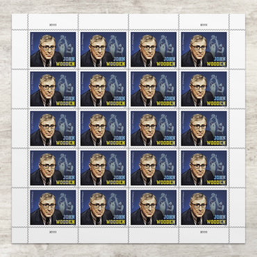 2024 John Wooden Forever First Class Postage Stamps Stamp Online Club