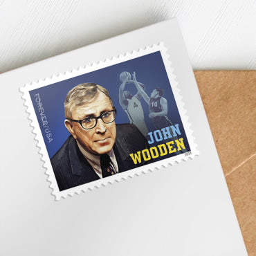 2024 John Wooden Forever First Class Postage Stamps Stamp Online Club