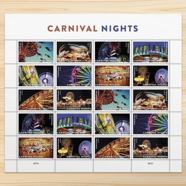 2024 Carnival Nights Forever First Class Postage Stamps Online Stamp Club