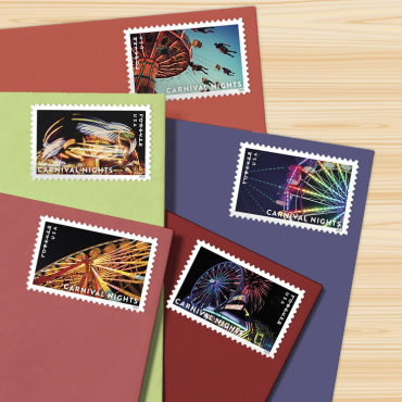2024 Carnival Nights Forever First Class Postage Stamps Online Stamp Club