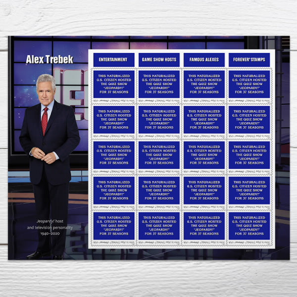 2024 Alex Trebek Stamp Forever First Class Postage Stamps Stamp Online Store
