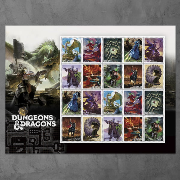 2024 Dungeons & Dragons Stamps Forever First Class Postage Stamps Stamp Online Store