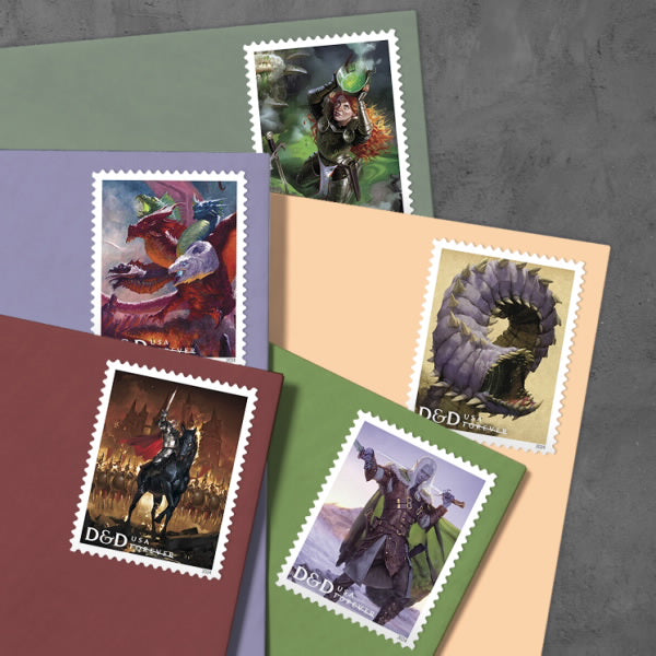 2024 Dungeons & Dragons Stamps Forever First Class Postage Stamps Stamp Online Store