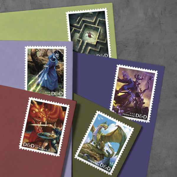 2024 Dungeons & Dragons Stamps Forever First Class Postage Stamps Stamp Online Store