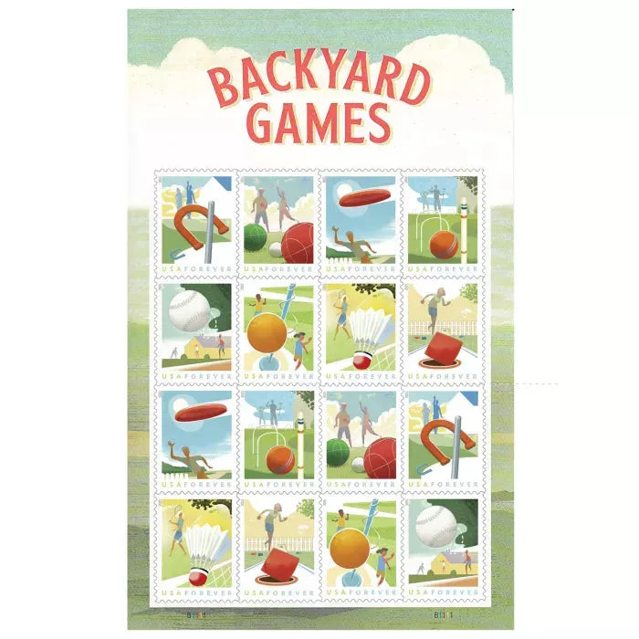 2021 Backyard Games Forever First Class Postage Stamps Foreverstamp