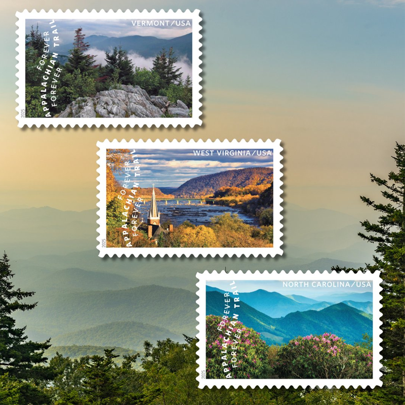 2025 The Appalachian Trail Forever First Class Postage Stamps Stamp Online Store