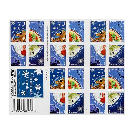 2017 Dedicate Christmas Carols Forever First Class Postage Stamps Foreverstamp