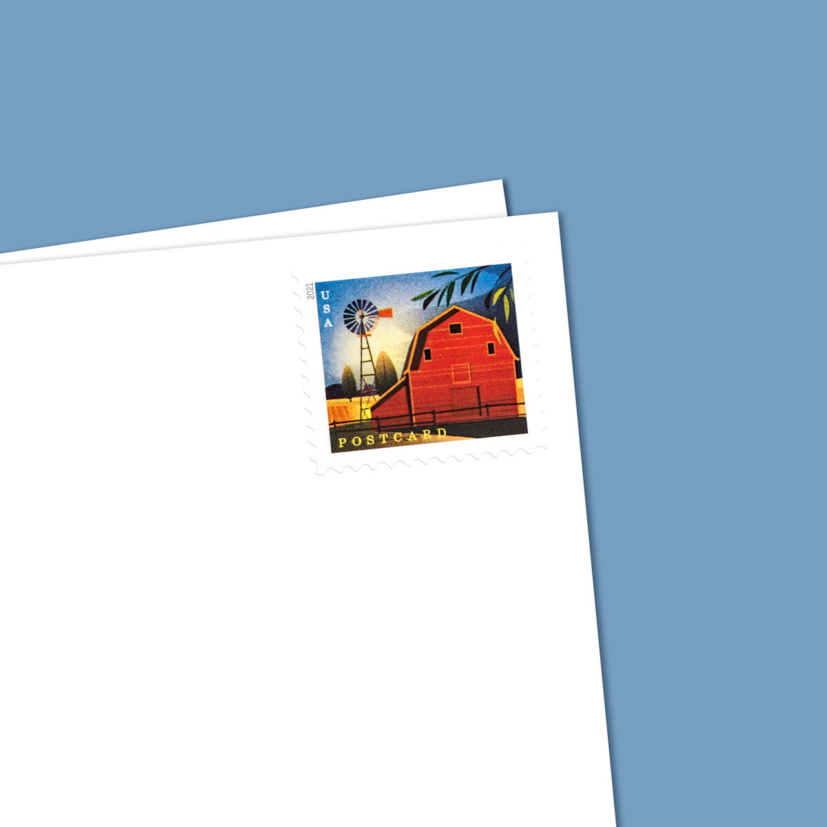 2021 Barns Postcard Forever First Class Postage Stamps (For Postcard Only) Foreverstamp