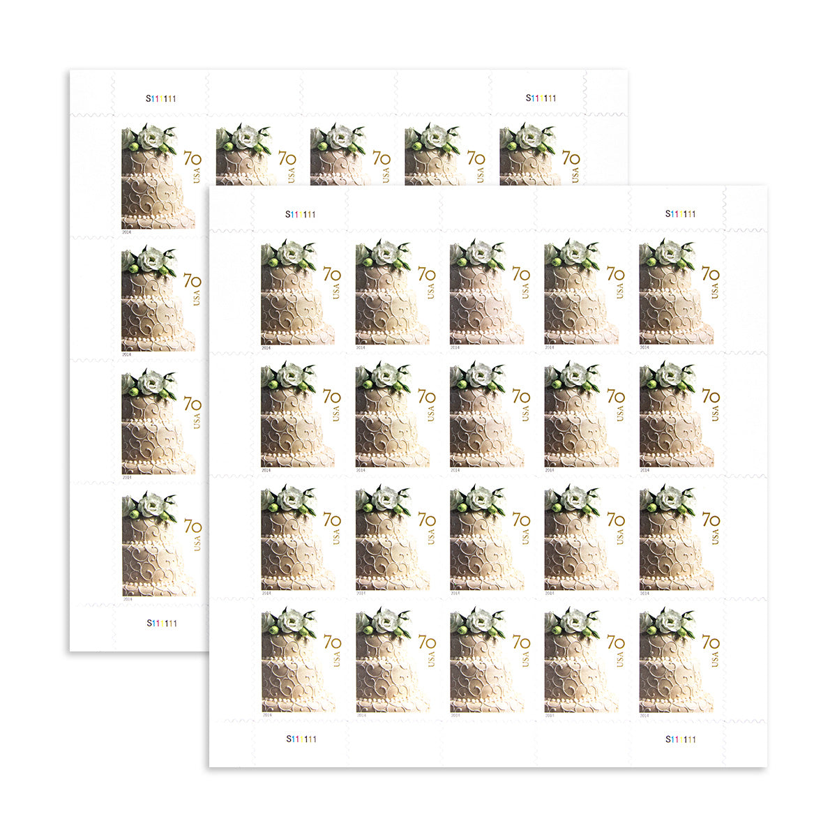 2014 Wedding Series: Wedding Cake Forever First Class Postage Stamps (Value Stamp Not Forever) Stamp Online Store