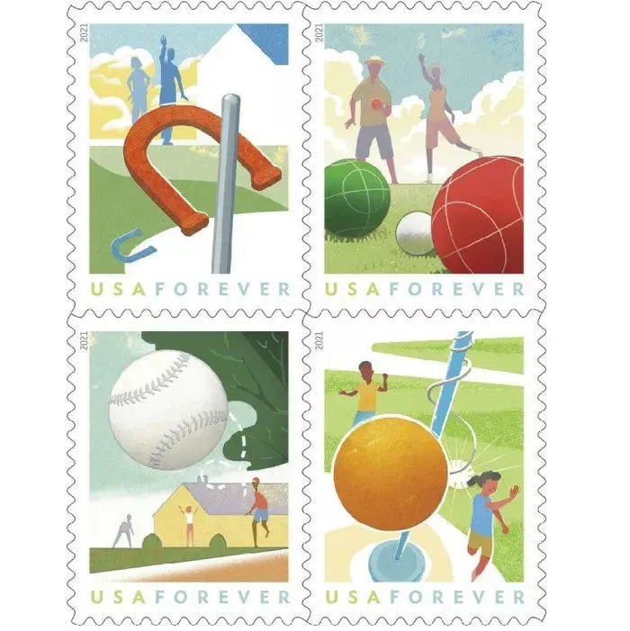 2021 Backyard Games Forever First Class Postage Stamps Foreverstamp