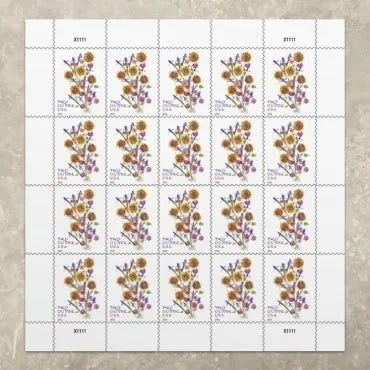 2022 Sunflower Bonquet Two Ounce Forever First Class Postage Stamps Foreverstamp
