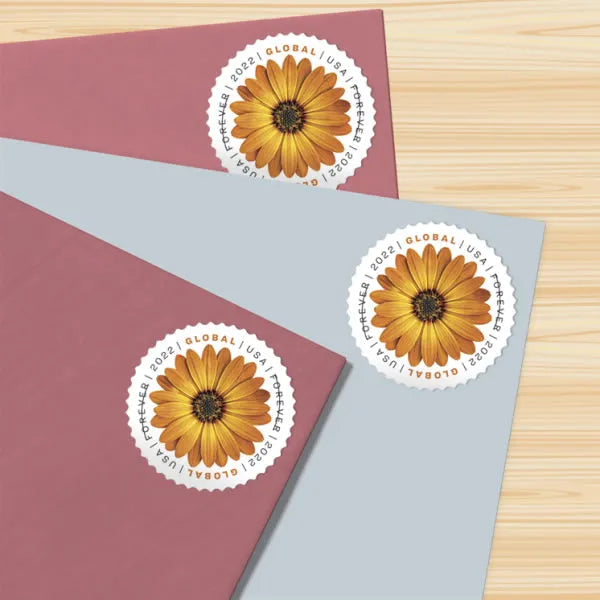 2022 Global African Daisy Global Forever First Class US Postage Stamps Foreverstamp