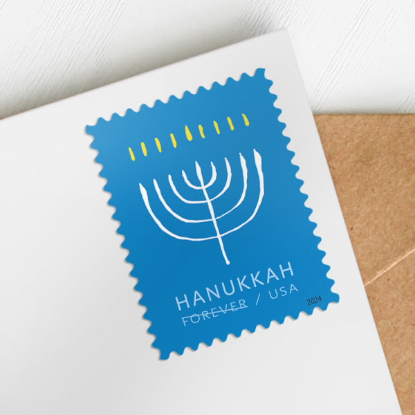 2024 Hanukkah Forever First Class Postage Stamps Online Stamp Club