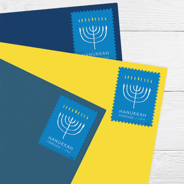 2024 Hanukkah Forever First Class Postage Stamps Online Stamp Club